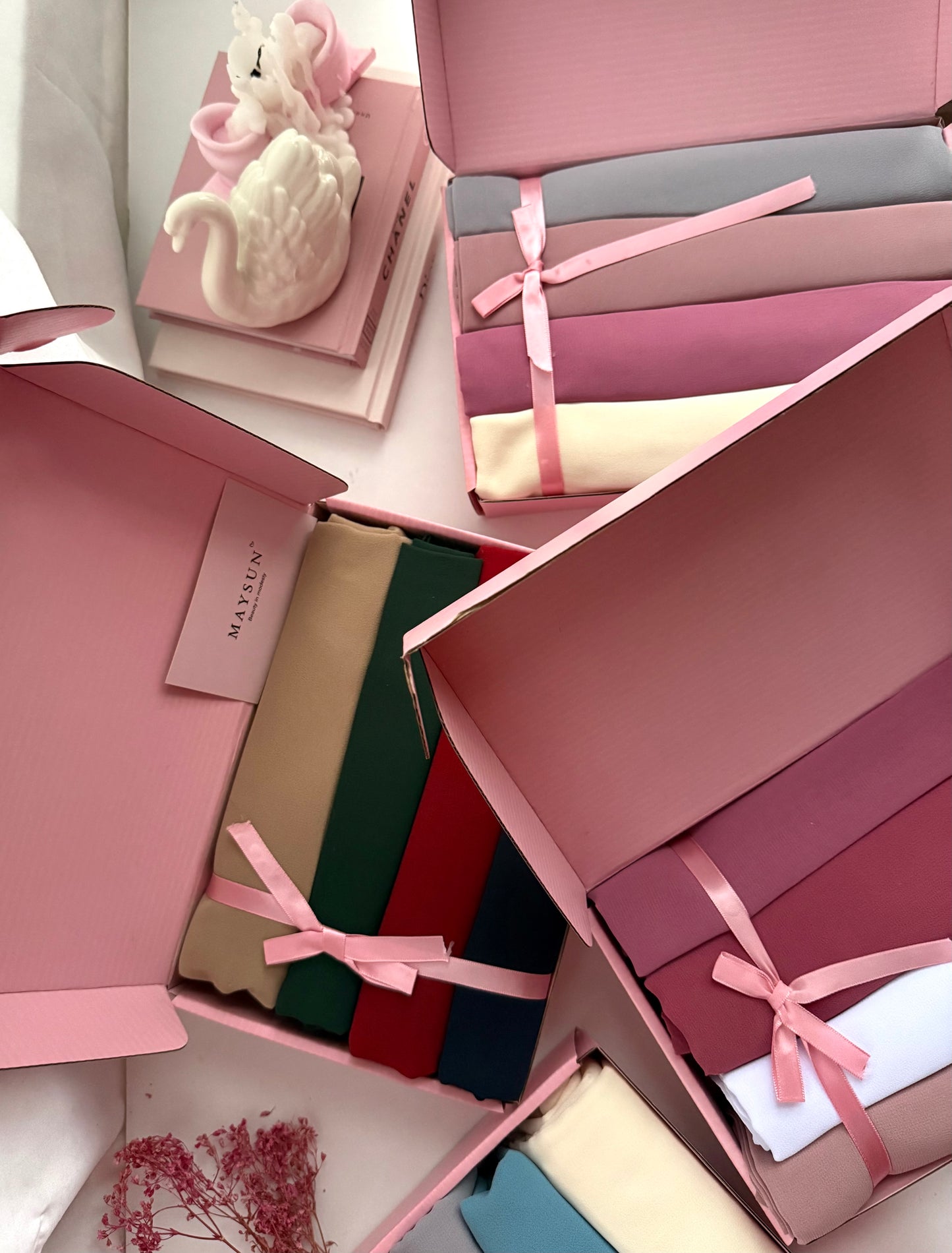 Bundle of chiffon hijabs