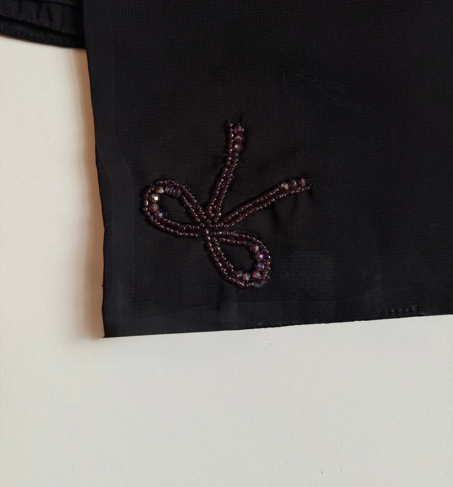 Bow Abaya with hijab in Coffee brown