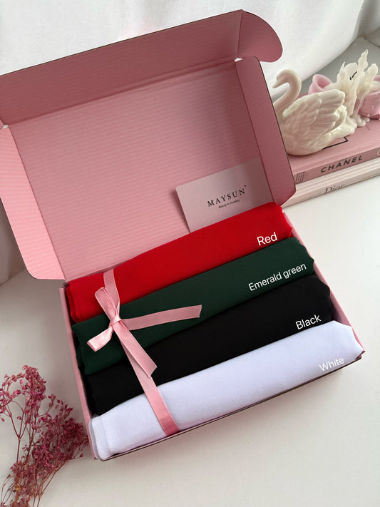 Bundle of chiffon hijabs