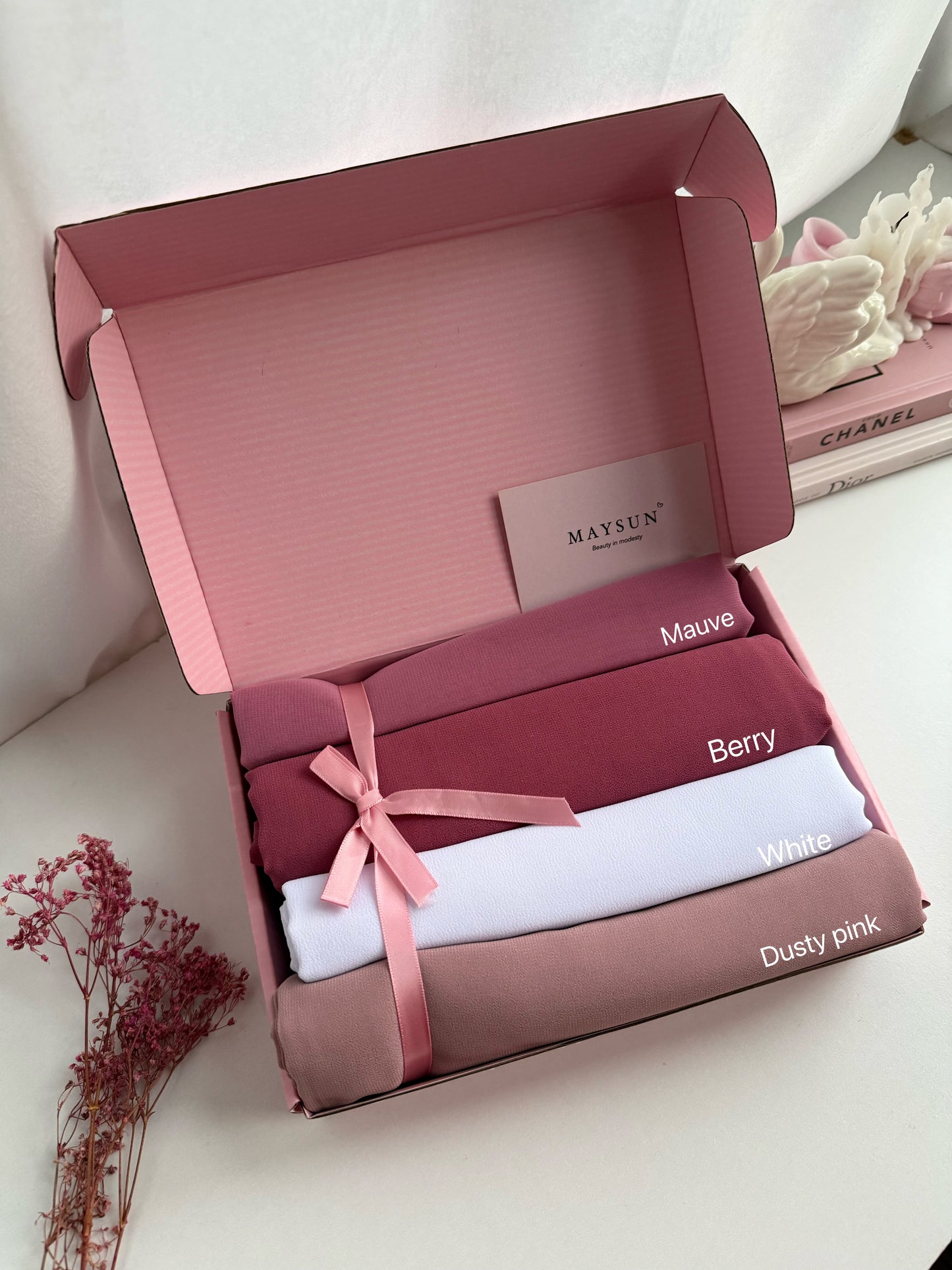 Bundle of chiffon hijabs