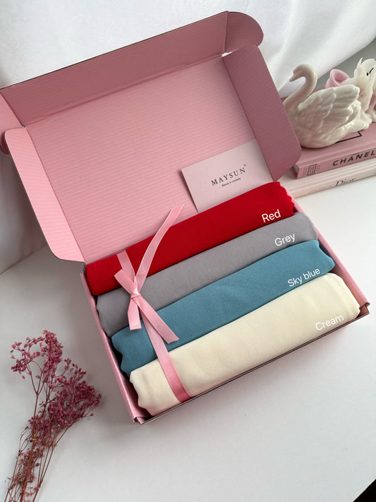 Bundle of chiffon hijabs