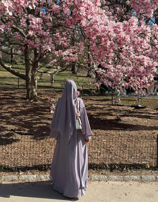 Umbrella Abaya with hijab in Lalic