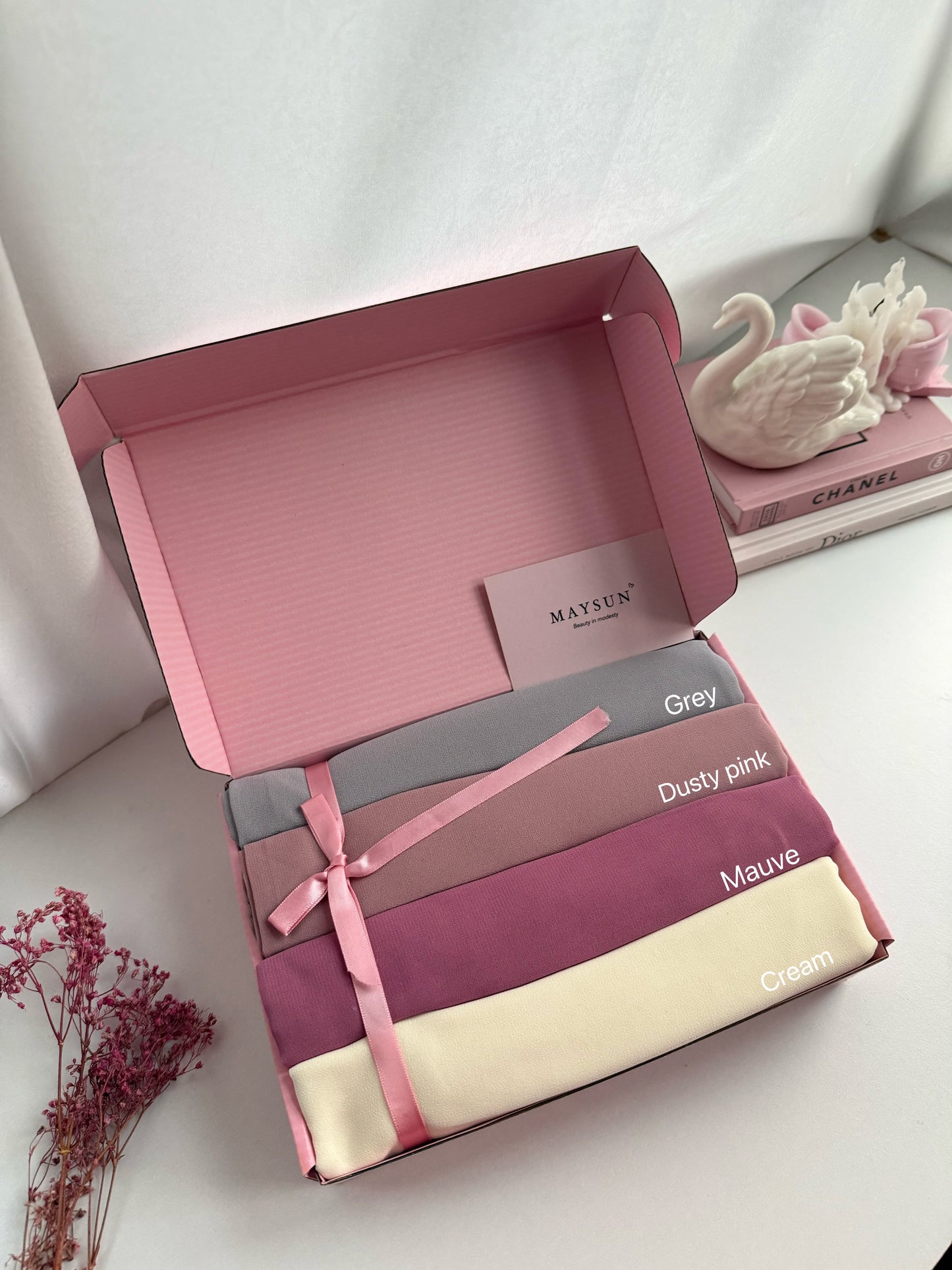 Bundle of chiffon hijabs