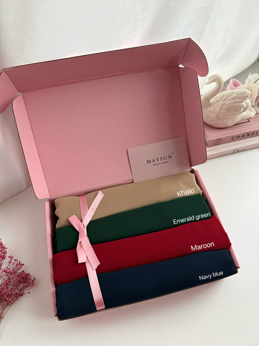 Bundle of chiffon hijabs