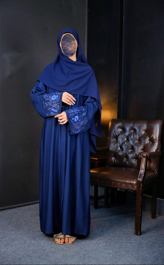 Amira open (closed) Abaya with hijab